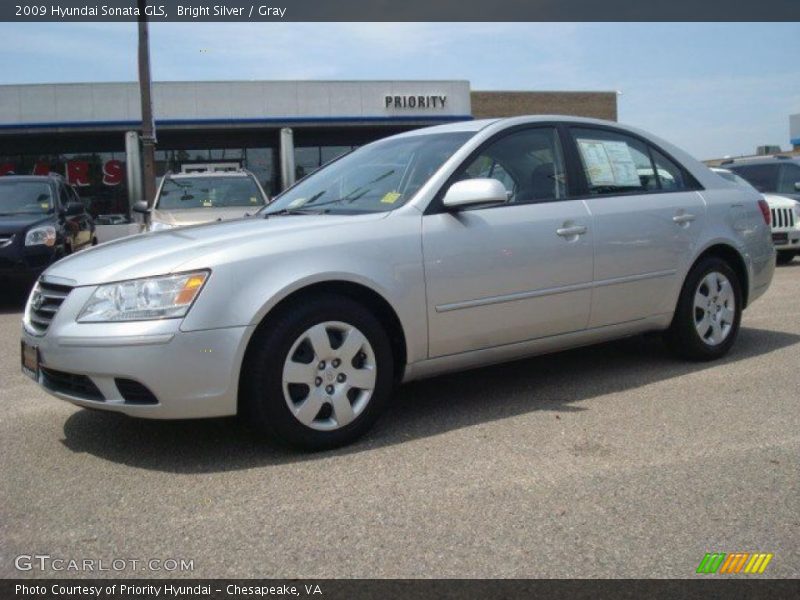 Bright Silver / Gray 2009 Hyundai Sonata GLS