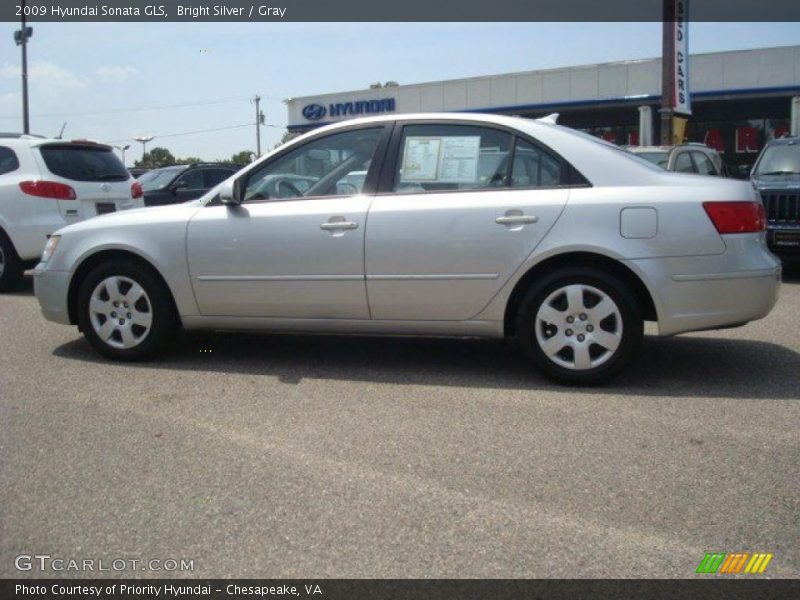 Bright Silver / Gray 2009 Hyundai Sonata GLS
