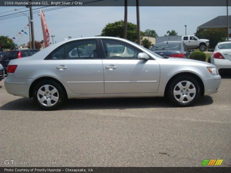 Bright Silver / Gray 2009 Hyundai Sonata GLS