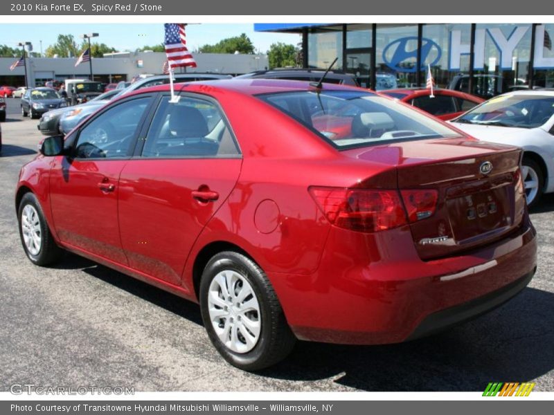 Spicy Red / Stone 2010 Kia Forte EX