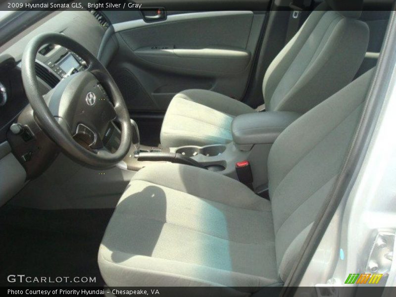 Bright Silver / Gray 2009 Hyundai Sonata GLS