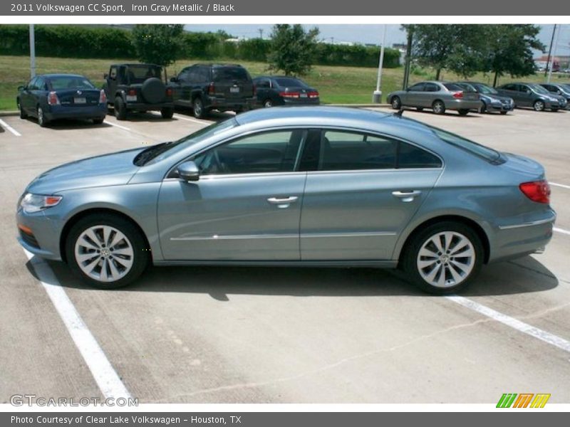 Iron Gray Metallic / Black 2011 Volkswagen CC Sport