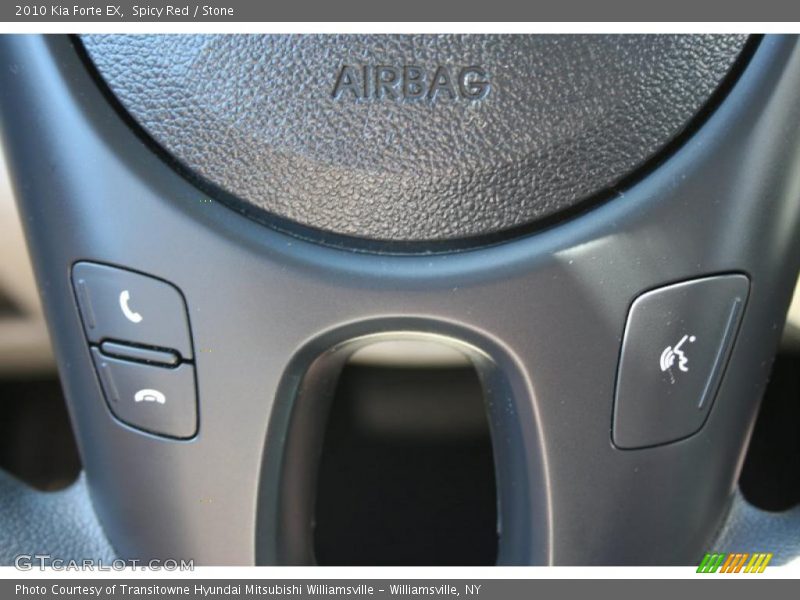 Spicy Red / Stone 2010 Kia Forte EX