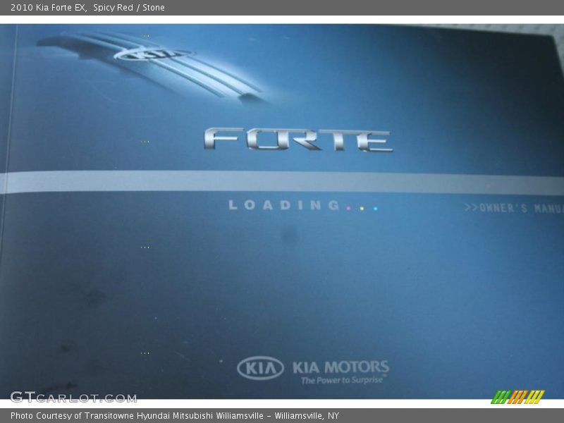 Spicy Red / Stone 2010 Kia Forte EX