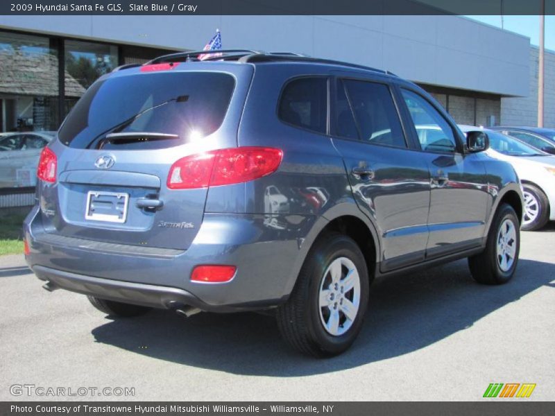 Slate Blue / Gray 2009 Hyundai Santa Fe GLS