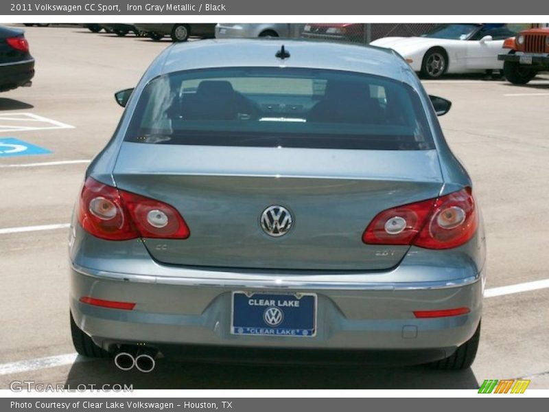 Iron Gray Metallic / Black 2011 Volkswagen CC Sport