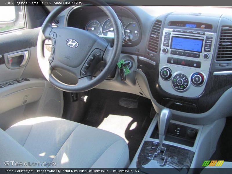 Slate Blue / Gray 2009 Hyundai Santa Fe GLS