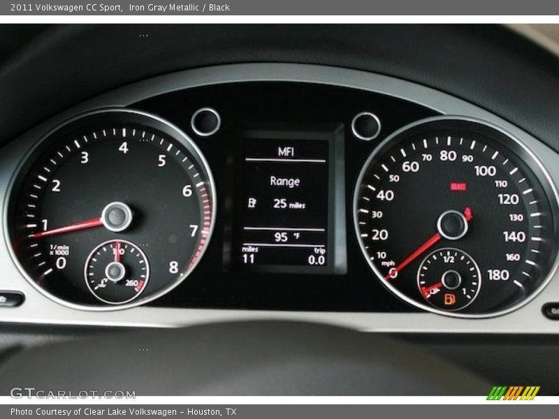 Iron Gray Metallic / Black 2011 Volkswagen CC Sport