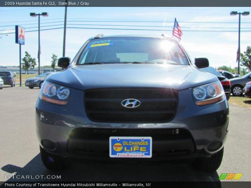 Slate Blue / Gray 2009 Hyundai Santa Fe GLS