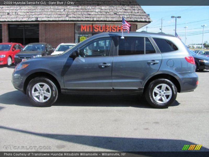 Slate Blue / Gray 2009 Hyundai Santa Fe GLS