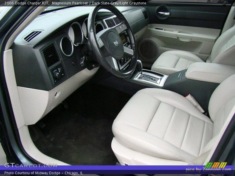 Magnesium Pearlcoat / Dark Slate Gray/Light Graystone 2006 Dodge Charger R/T