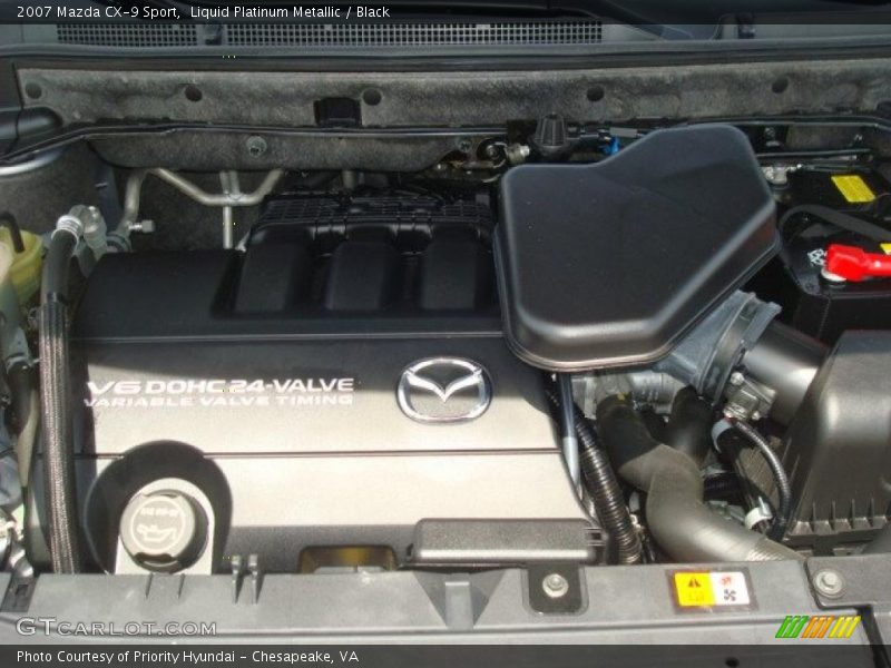 Liquid Platinum Metallic / Black 2007 Mazda CX-9 Sport