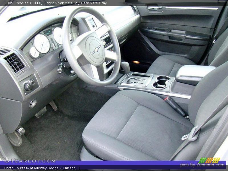 Bright Silver Metallic / Dark Slate Gray 2009 Chrysler 300 LX