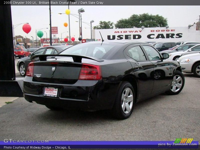 Brilliant Black Crystal Pearl / Dark Slate Gray 2008 Chrysler 300 LX
