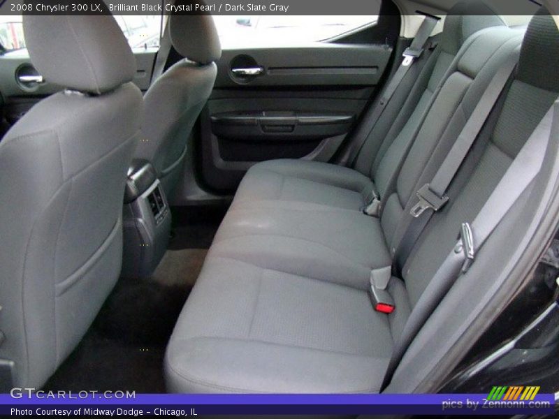 Brilliant Black Crystal Pearl / Dark Slate Gray 2008 Chrysler 300 LX