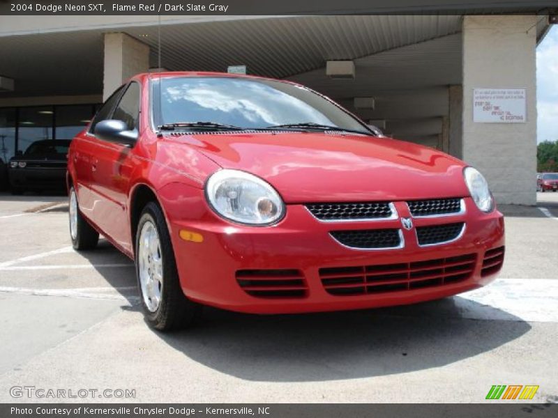 Flame Red / Dark Slate Gray 2004 Dodge Neon SXT