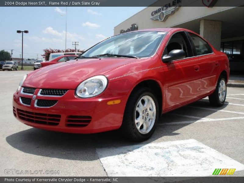 Flame Red / Dark Slate Gray 2004 Dodge Neon SXT