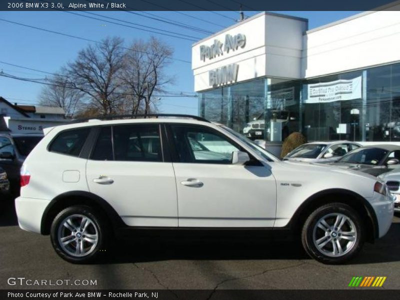 Alpine White / Black 2006 BMW X3 3.0i