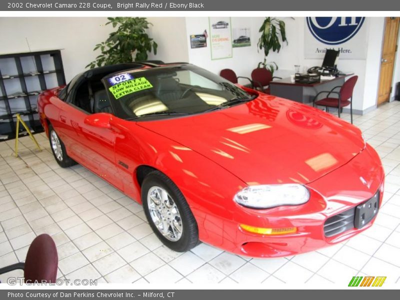 Bright Rally Red / Ebony Black 2002 Chevrolet Camaro Z28 Coupe