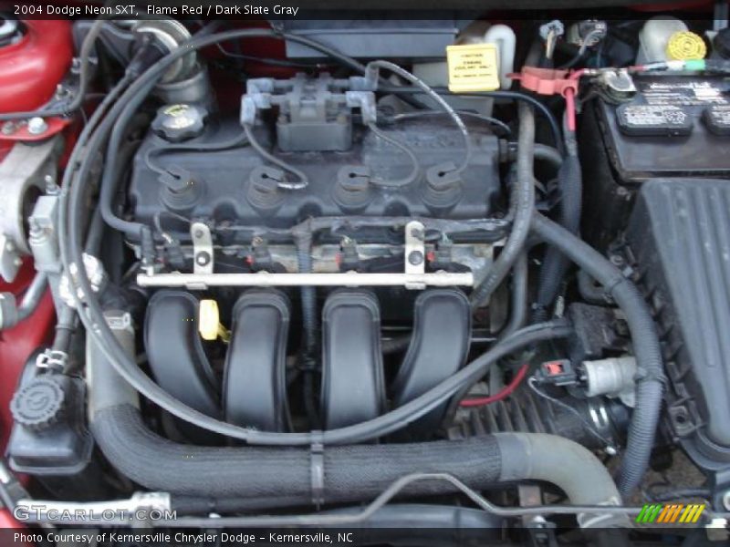 Flame Red / Dark Slate Gray 2004 Dodge Neon SXT