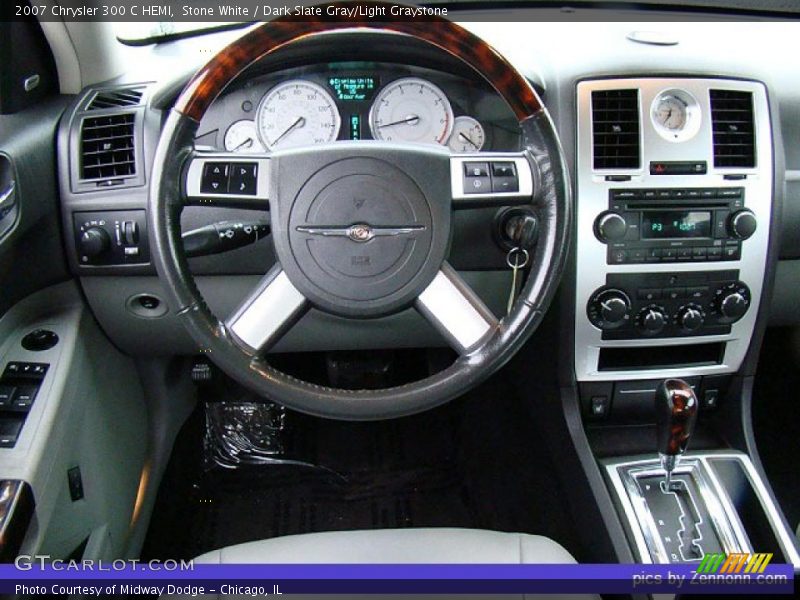 Stone White / Dark Slate Gray/Light Graystone 2007 Chrysler 300 C HEMI