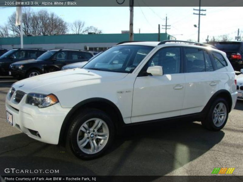 Alpine White / Black 2006 BMW X3 3.0i