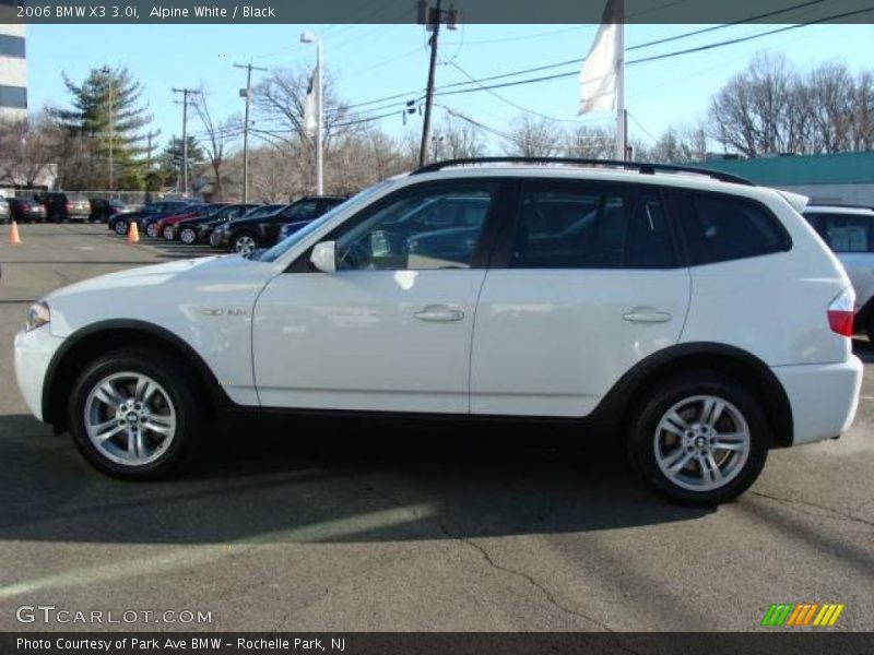 Alpine White / Black 2006 BMW X3 3.0i