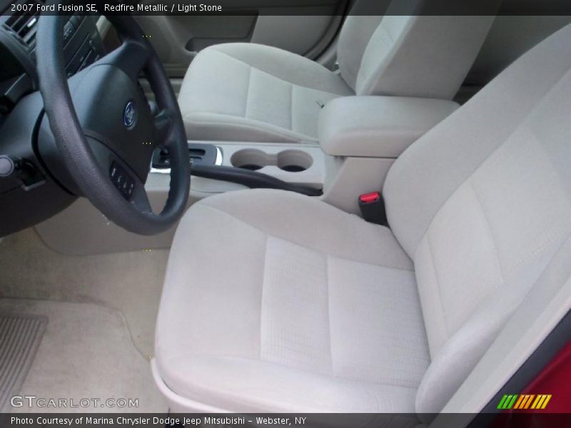 Redfire Metallic / Light Stone 2007 Ford Fusion SE