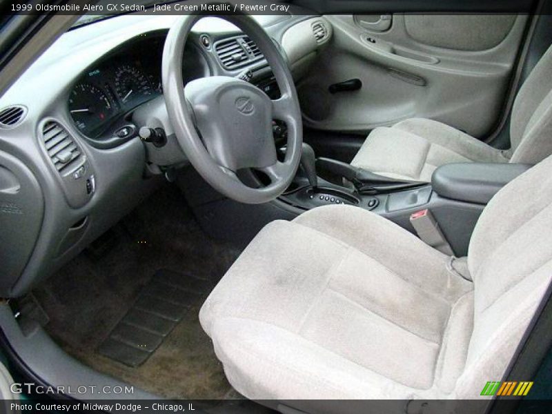Jade Green Metallic / Pewter Gray 1999 Oldsmobile Alero GX Sedan