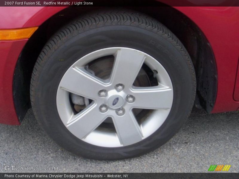Redfire Metallic / Light Stone 2007 Ford Fusion SE