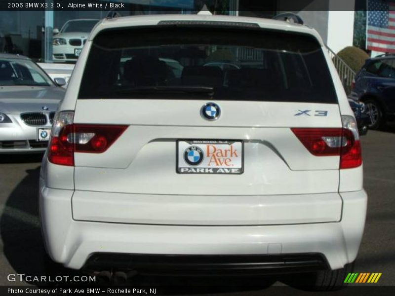 Alpine White / Black 2006 BMW X3 3.0i