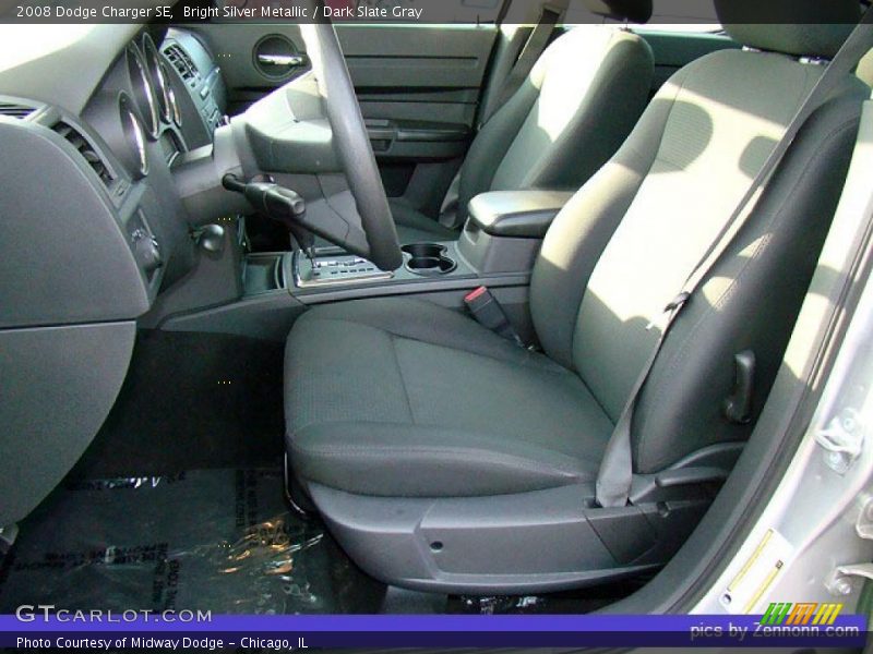 Bright Silver Metallic / Dark Slate Gray 2008 Dodge Charger SE