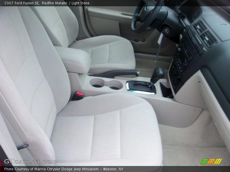 Redfire Metallic / Light Stone 2007 Ford Fusion SE
