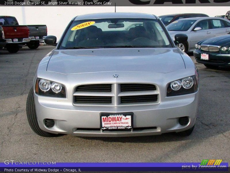 Bright Silver Metallic / Dark Slate Gray 2008 Dodge Charger SE