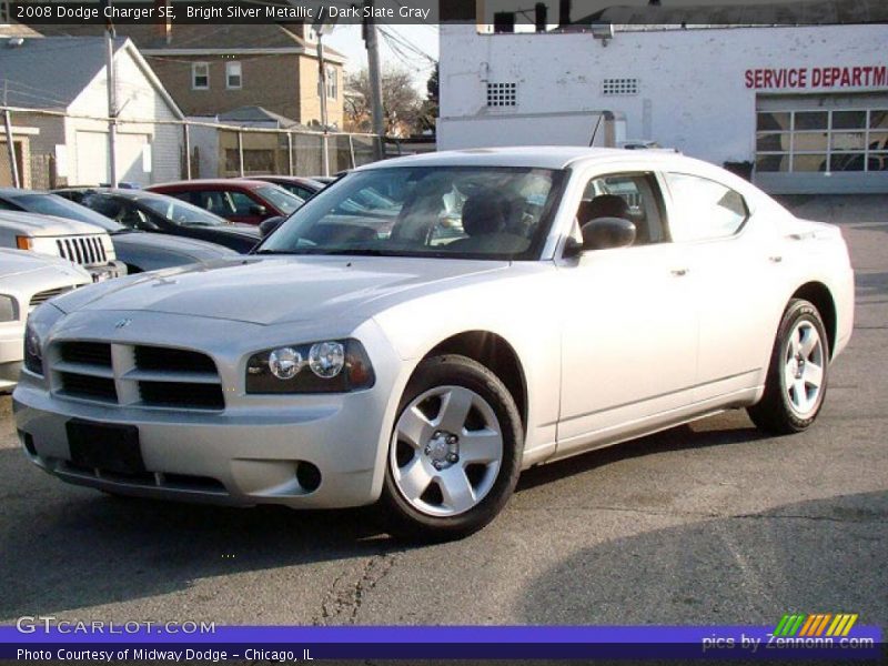 Bright Silver Metallic / Dark Slate Gray 2008 Dodge Charger SE