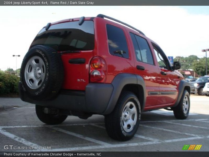 Flame Red / Dark Slate Gray 2004 Jeep Liberty Sport 4x4