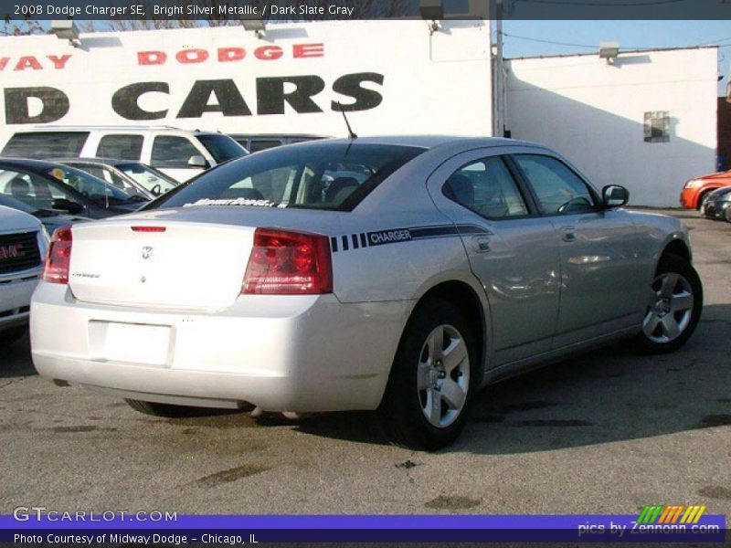 Bright Silver Metallic / Dark Slate Gray 2008 Dodge Charger SE