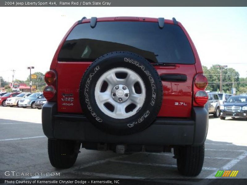 Flame Red / Dark Slate Gray 2004 Jeep Liberty Sport 4x4