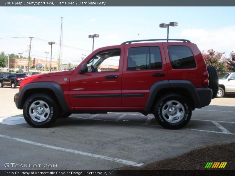 Flame Red / Dark Slate Gray 2004 Jeep Liberty Sport 4x4