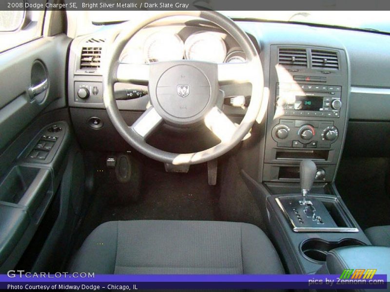 Bright Silver Metallic / Dark Slate Gray 2008 Dodge Charger SE