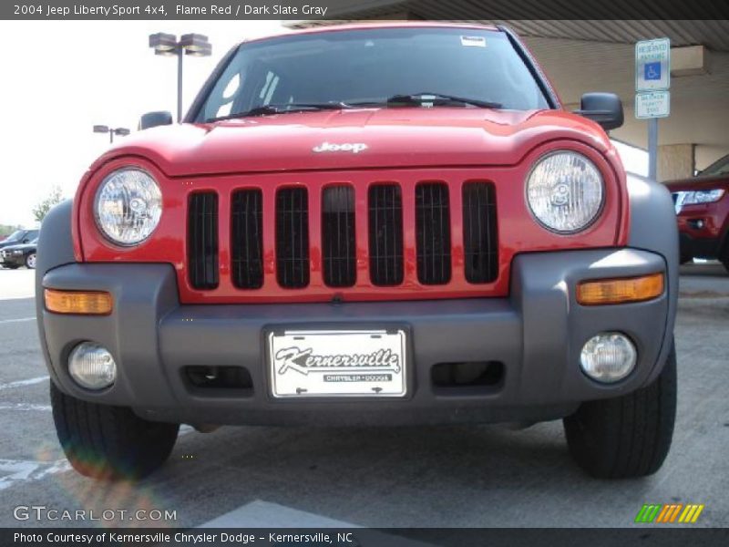 Flame Red / Dark Slate Gray 2004 Jeep Liberty Sport 4x4