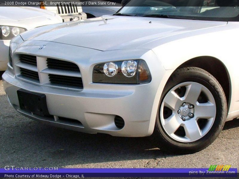 Bright Silver Metallic / Dark Slate Gray 2008 Dodge Charger SE
