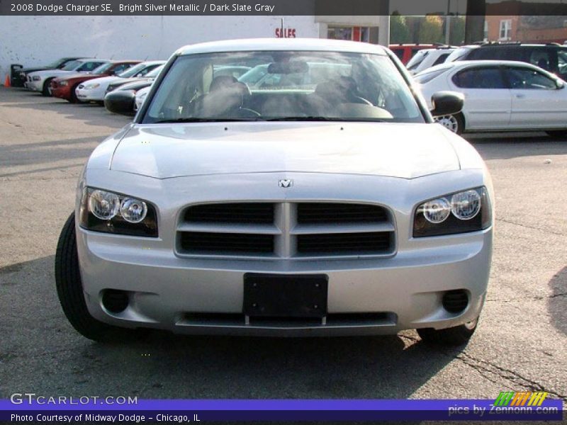 Bright Silver Metallic / Dark Slate Gray 2008 Dodge Charger SE