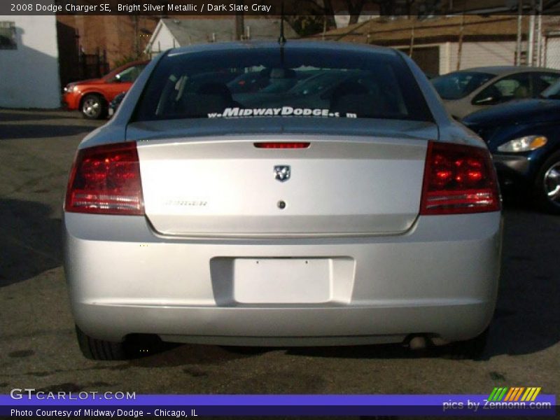 Bright Silver Metallic / Dark Slate Gray 2008 Dodge Charger SE