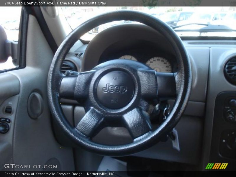 Flame Red / Dark Slate Gray 2004 Jeep Liberty Sport 4x4