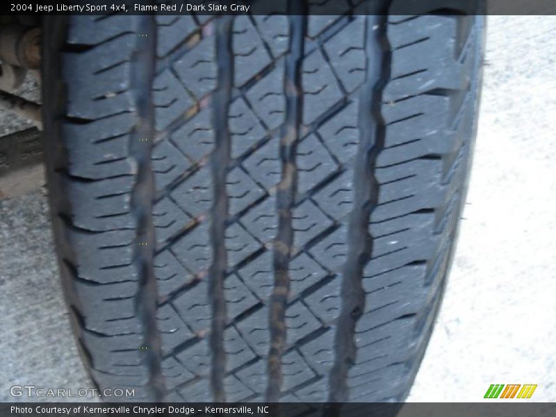 Flame Red / Dark Slate Gray 2004 Jeep Liberty Sport 4x4