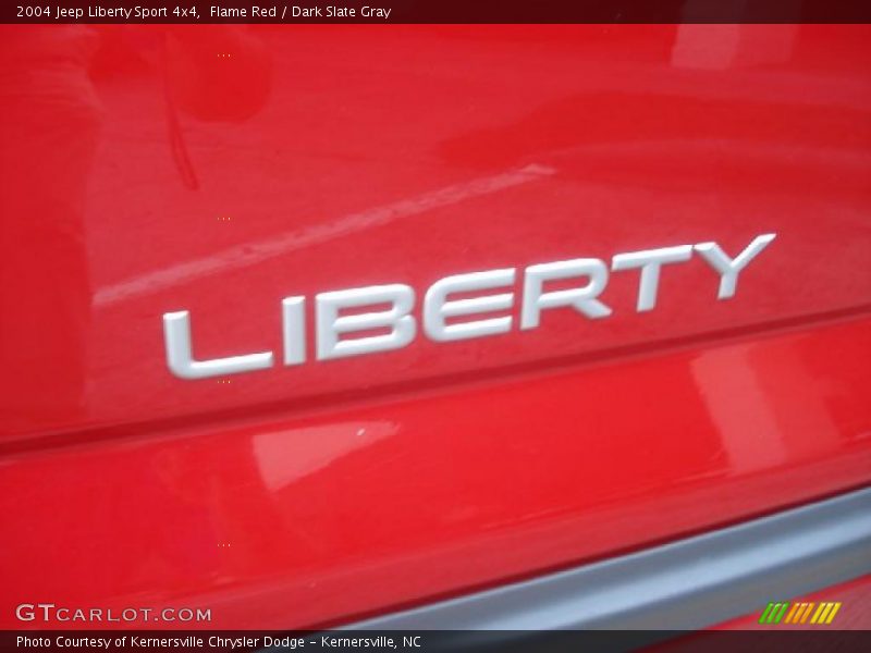 Flame Red / Dark Slate Gray 2004 Jeep Liberty Sport 4x4