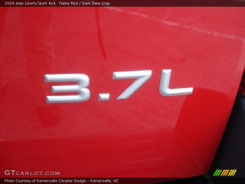 Flame Red / Dark Slate Gray 2004 Jeep Liberty Sport 4x4