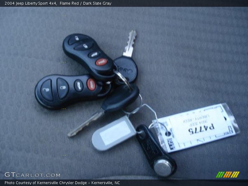 Flame Red / Dark Slate Gray 2004 Jeep Liberty Sport 4x4