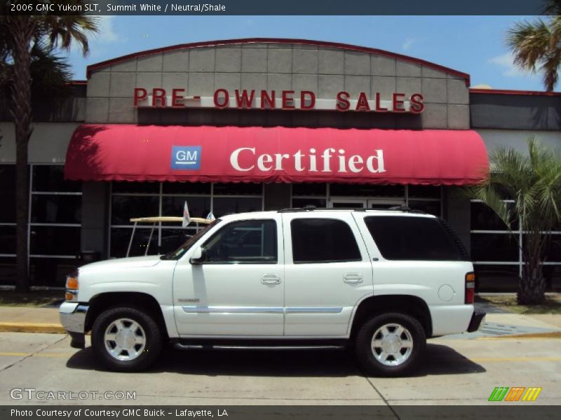 Summit White / Neutral/Shale 2006 GMC Yukon SLT